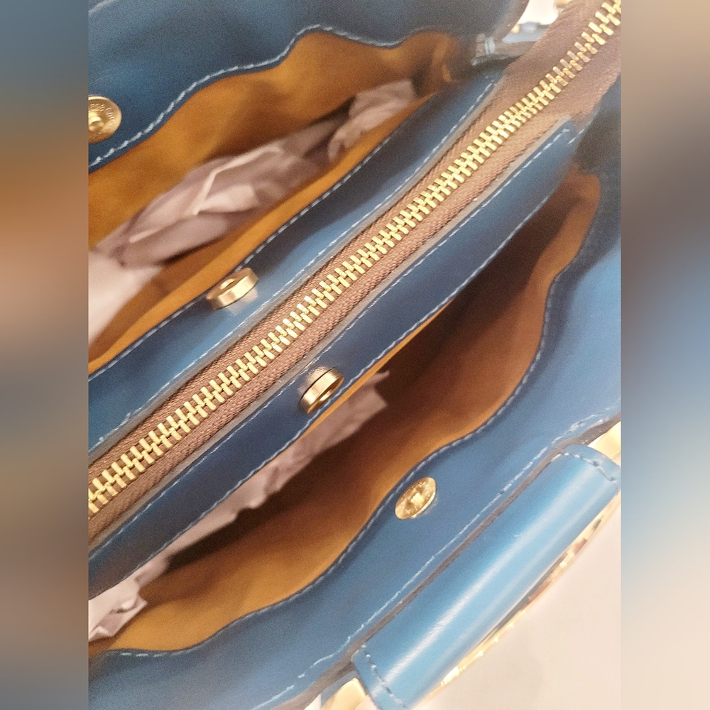 Patricia Nash Greek Floral Empoli Satchel - Picture 7 of 8